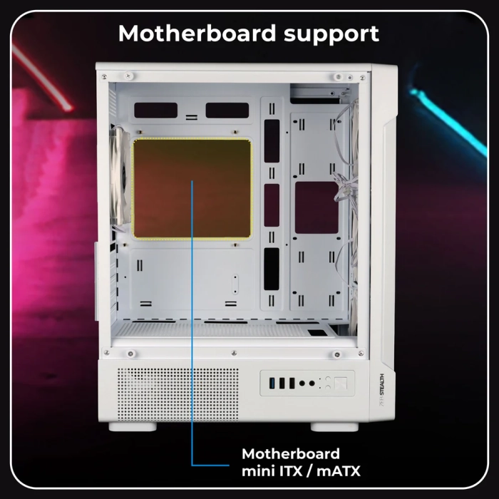 ZEBRONICS CABINET WO SMPS STEALTH WHITE - BR Computer